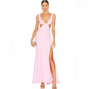New w/ Tags - Revolve Majorelle Pink Gown in size S